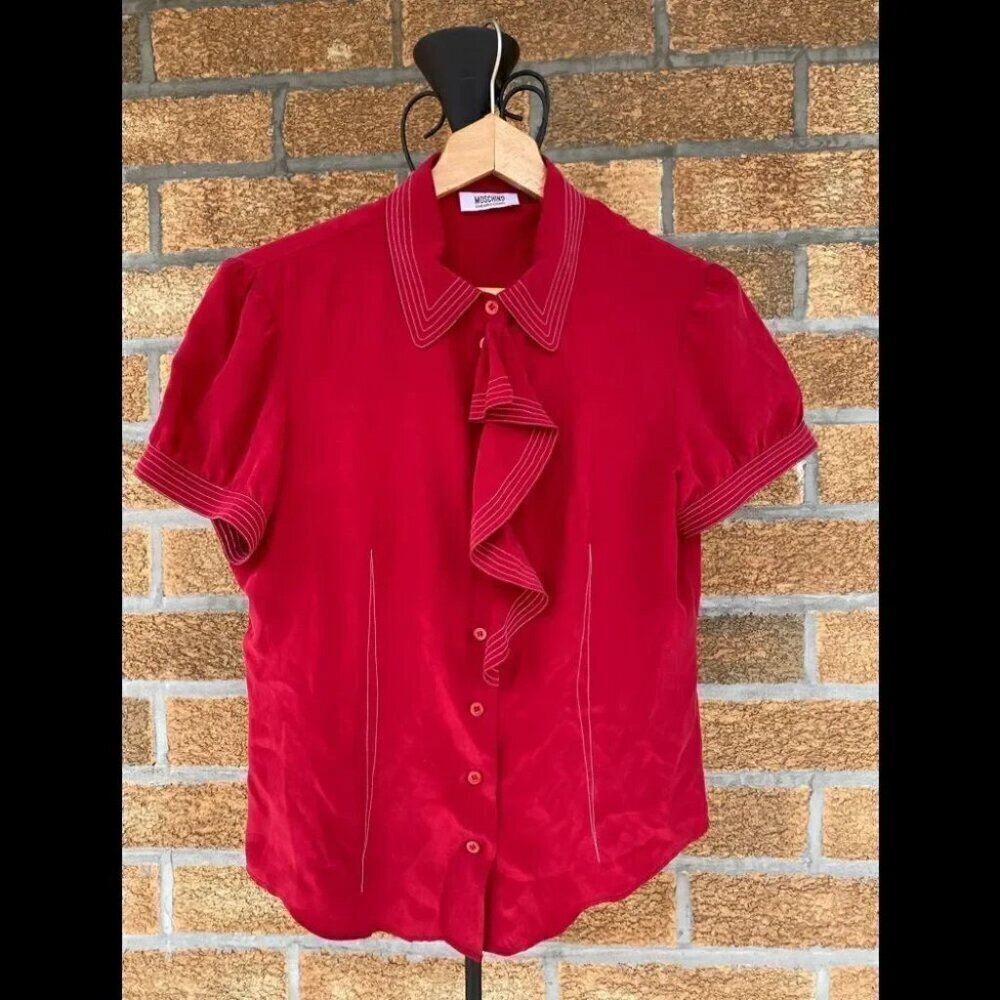 Moschino cheap and chic silk blouse size 12